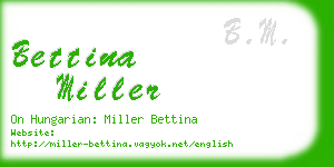 bettina miller business card